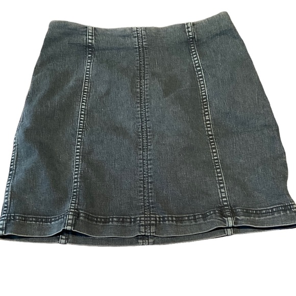 Free People Dresses & Skirts - Free People Modern Denim Mini Skirt In Washed Out Black